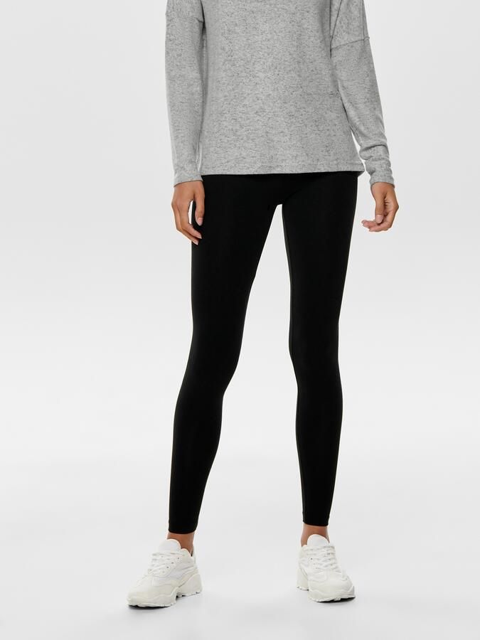 Only Legging ONLLIVE – Elastische band voor comfort en bewegingsvrijheid zeer figuuraccentuerend jersey katoenmix elastisch effen - Foto 6