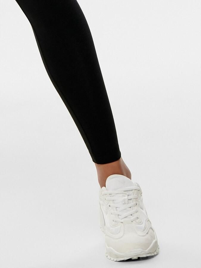 Only Legging ONLLIVE – Elastische band voor comfort en bewegingsvrijheid zeer figuuraccentuerend jersey katoenmix elastisch effen - Foto 7