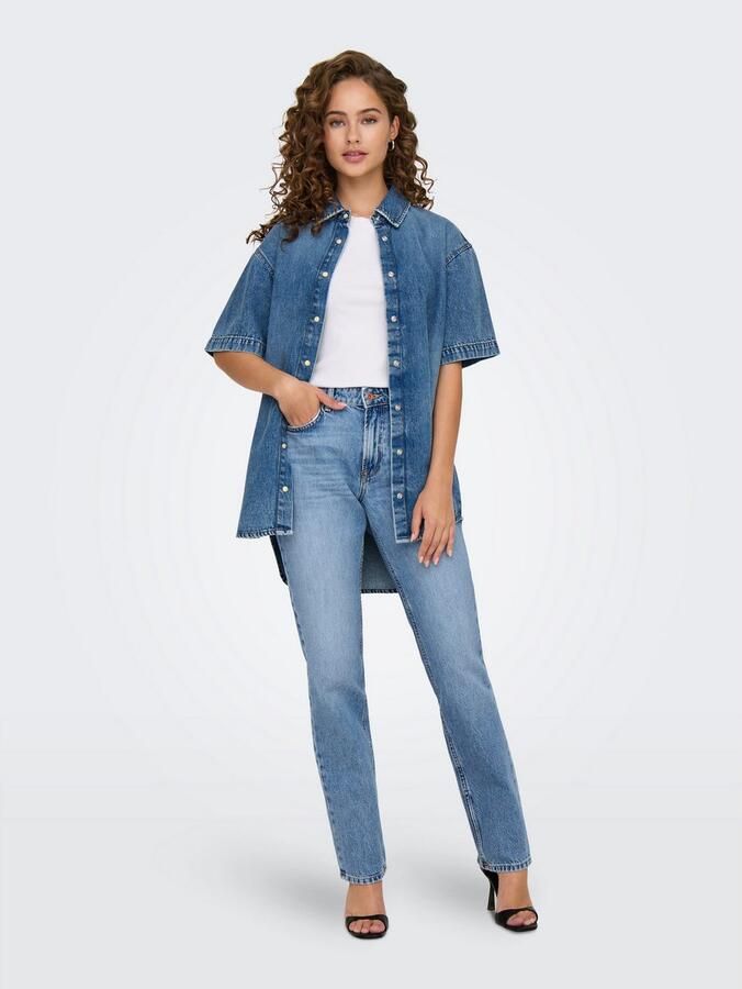 Only Low Rise-jeans ONLBRENDA LOW WIDE DNM CRO158 NOOS - Foto 4