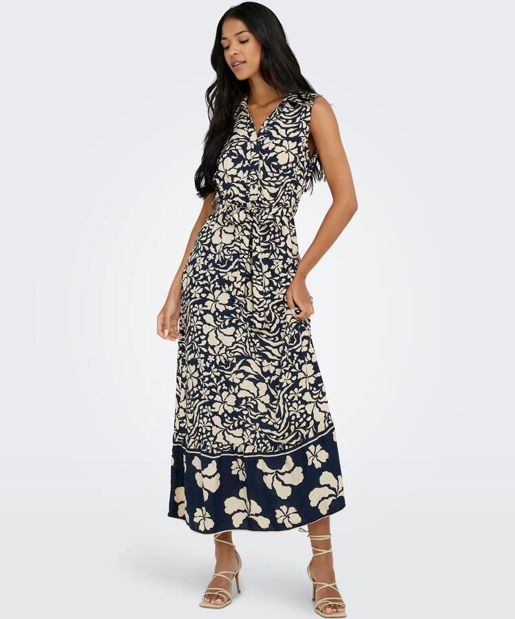 Only Maxi-jurk ONLVIBE LIFE S L SHIRT LONG DRESS WVN - Foto 6