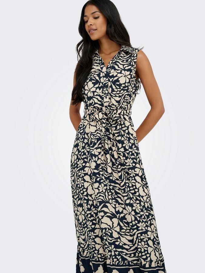 Only Maxi-jurk ONLVIBE LIFE S L SHIRT LONG DRESS WVN - Foto 4