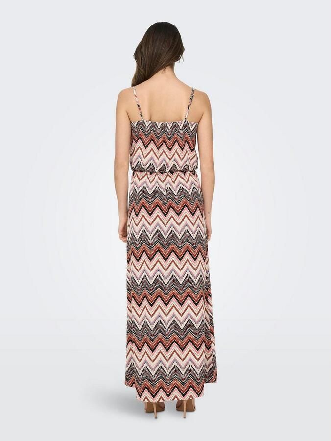 Only Getailleerde maxi-jurk met all-over motief model 'WINNER' - Foto 4