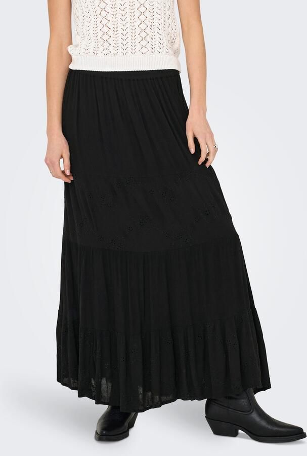 Only Maxirok ONLCHIARA BRODERIE LONG SKIRT PTM - Foto 5