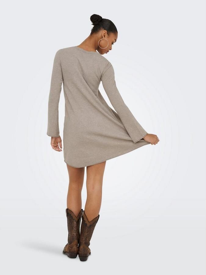 Only Midi-jurk ONLAMALIO LIFE LS ONECK DRESS KNT - Foto 3