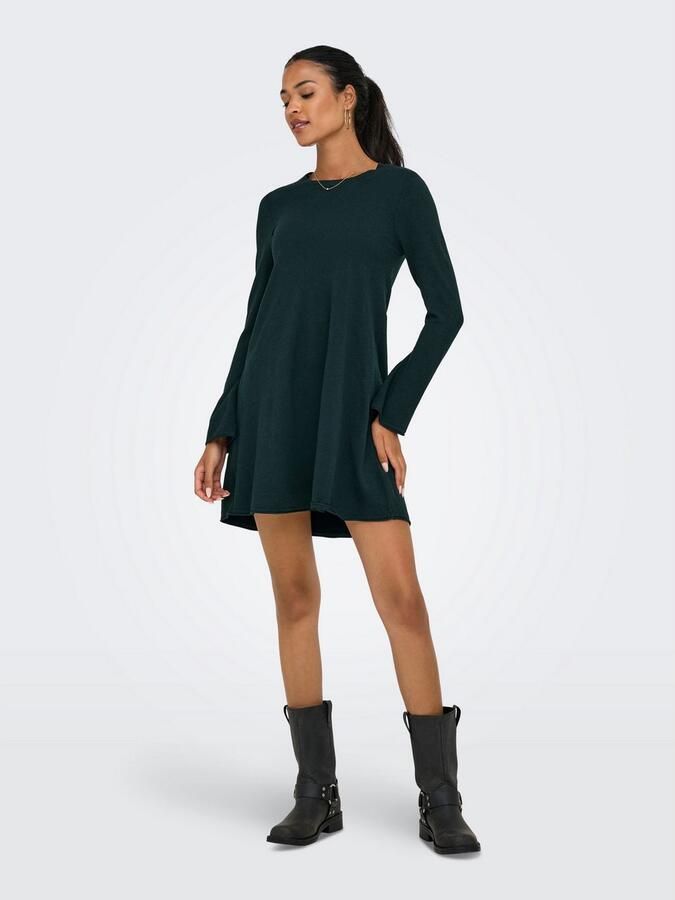 Only Midi-jurk ONLAMALIO LIFE LS ONECK DRESS KNT - Foto 3