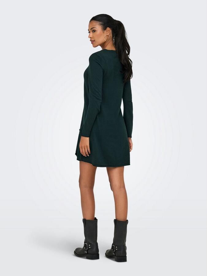 Only Midi-jurk ONLAMALIO LIFE LS ONECK DRESS KNT - Foto 4