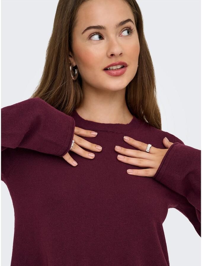 Only Midi-jurk ONLAMALIO LIFE LS ONECK DRESS KNT