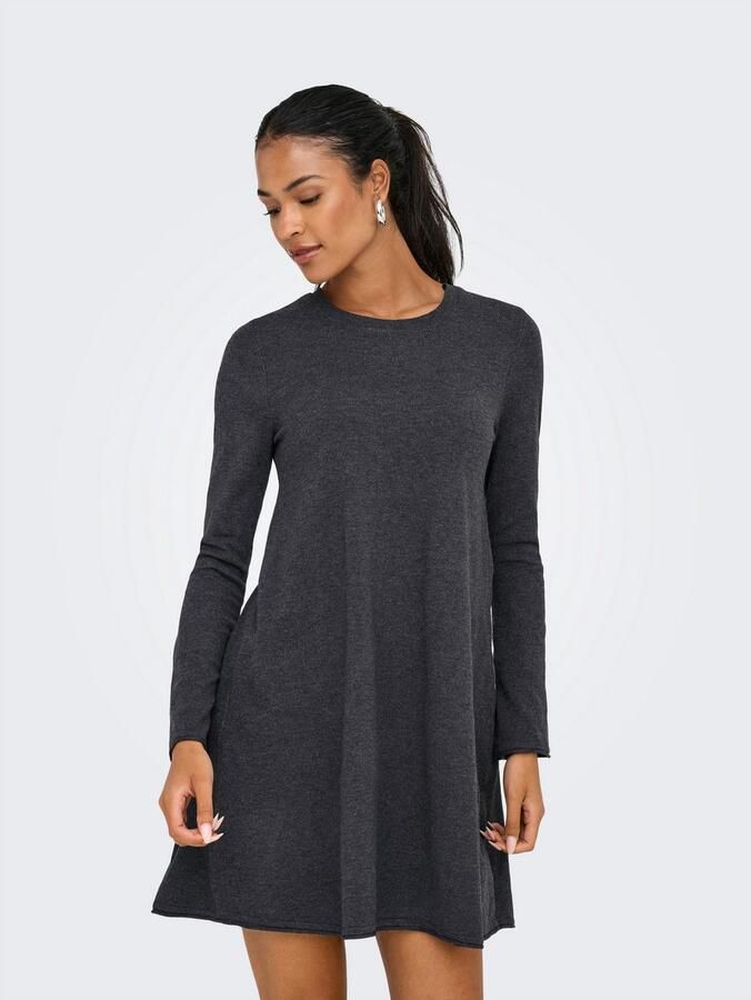 Only Midi-jurk ONLAMALIO LIFE LS ONECK DRESS KNT - Foto 2