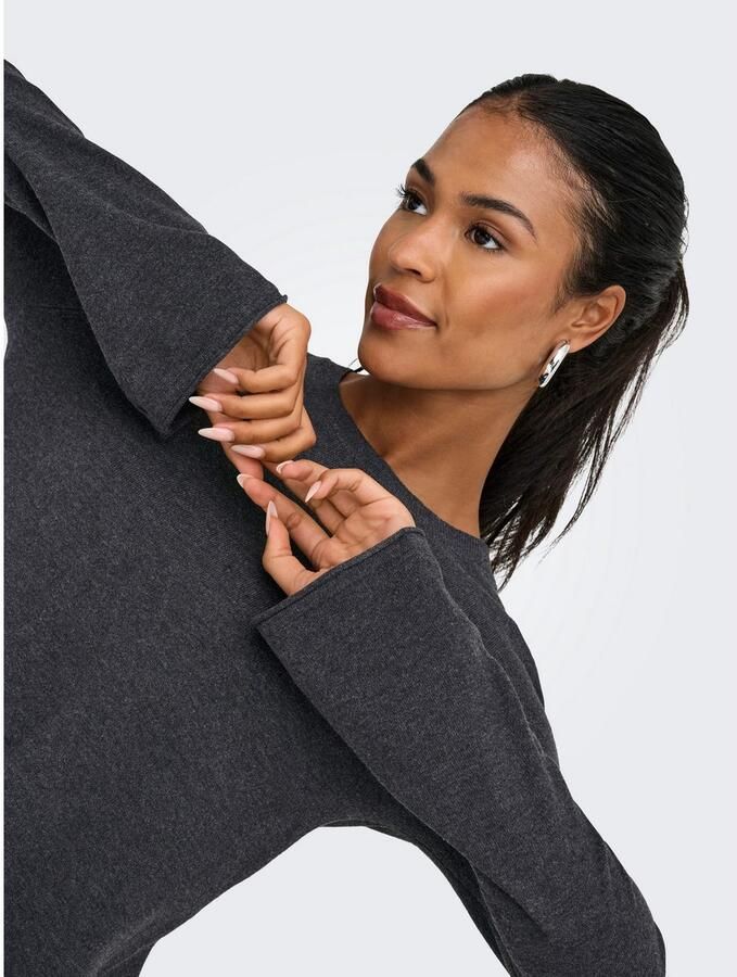 Only Midi-jurk ONLAMALIO LIFE LS ONECK DRESS KNT