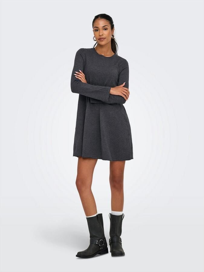 Only Midi-jurk ONLAMALIO LIFE LS ONECK DRESS KNT - Foto 3