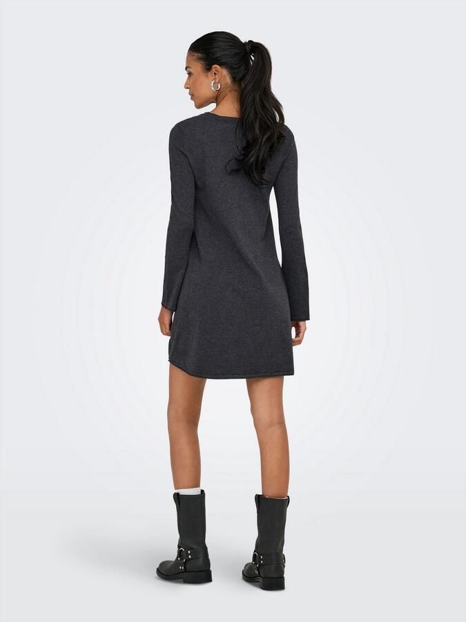 Only Midi-jurk ONLAMALIO LIFE LS ONECK DRESS KNT - Foto 4