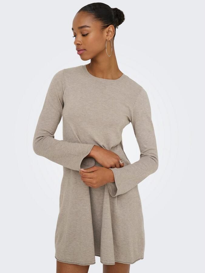 Only Midi-jurk ONLAMALIO LIFE LS ONECK DRESS KNT - Foto 2