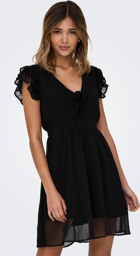 Only Midi-jurk ONLASTA LIFE S S PEEKABOO DRESS WVN - Foto 5