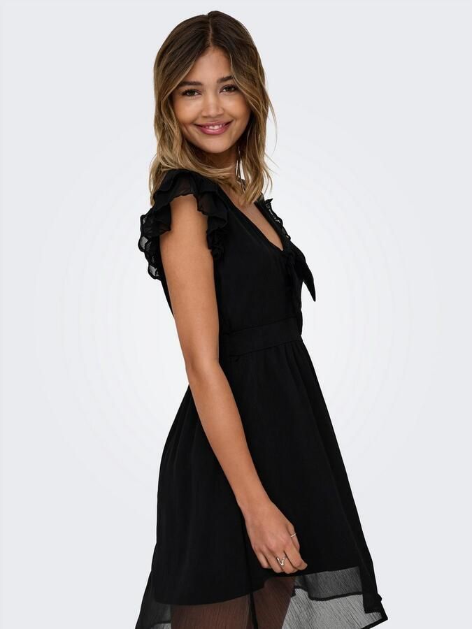 Only Midi-jurk ONLASTA LIFE S S PEEKABOO DRESS WVN - Foto 3