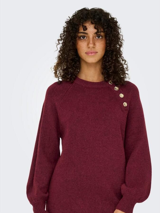 Only Midi-jurk ONLEMMA LIFE LS BUTTON ONEC DRESS CC KNT - Foto 3