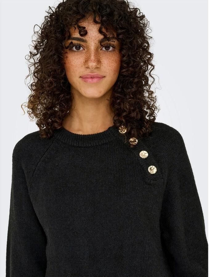 Only Midi-jurk ONLEMMA LIFE LS BUTTON ONEC DRESS CC KNT