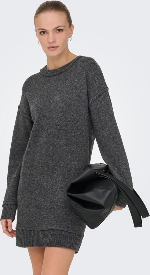 Only Midi-jurk ONLHAZEL LS O-NECK DRESS BF KNT - Foto 6