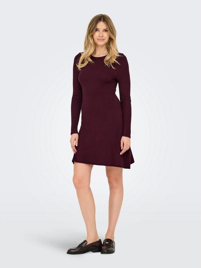 Only Midi-jurk ONLMILA SL BUTTON O-NECK DRESS EX KNT - Foto 3