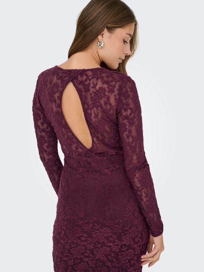 Only Getailleerde mini-jurk met kantdetail model 'BLAISE'