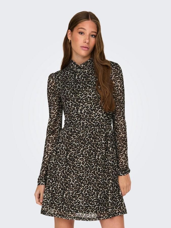 Only Mini-jurk ONLERICA LIFE L S HIGH NECK DRESS JRS - Foto 3