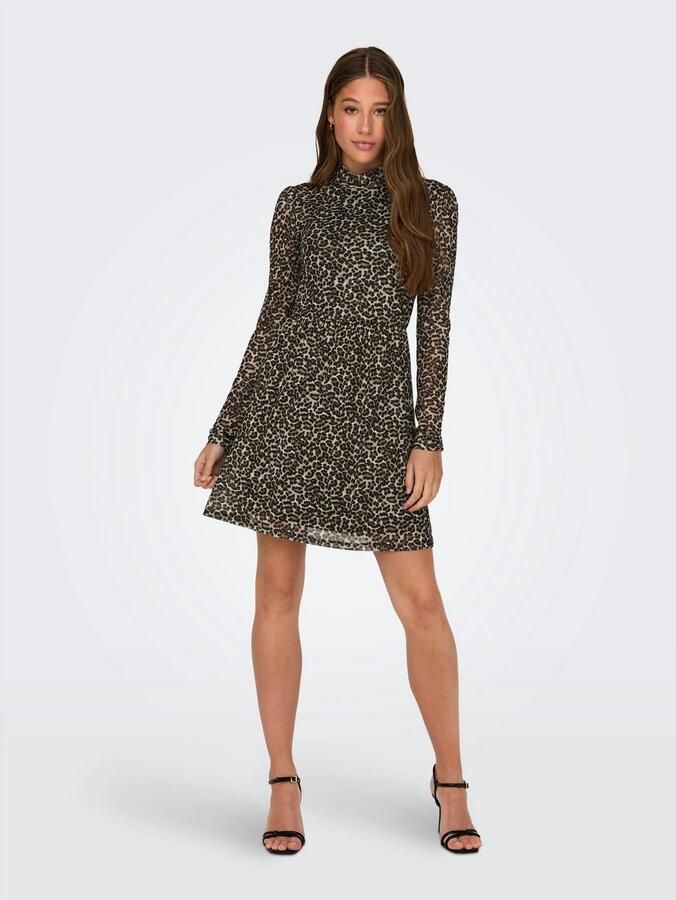 Only Mini-jurk ONLERICA LIFE L S HIGH NECK DRESS JRS - Foto 4