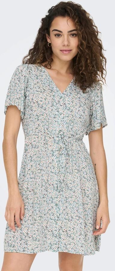 Only Regular fit mini-jurk van pure viscose model 'EVIDA' - Foto 7