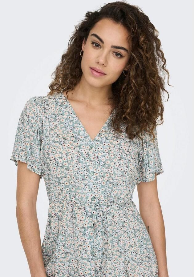 Only Regular fit mini-jurk van pure viscose model 'EVIDA' - Foto 4