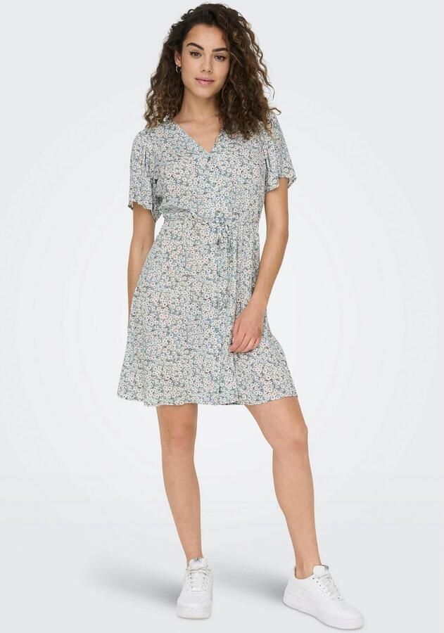 Only Regular fit mini-jurk van pure viscose model 'EVIDA' - Foto 2