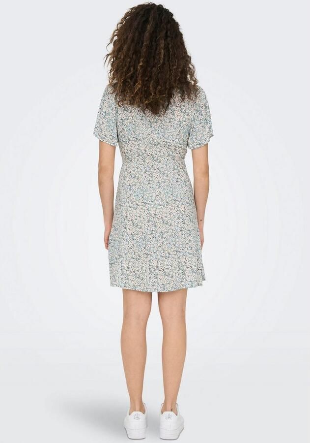 Only Regular fit mini-jurk van pure viscose model 'EVIDA' - Foto 3
