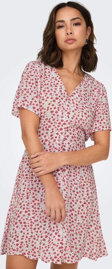 Only Regular fit mini-jurk van pure viscose model 'EVIDA' - Foto 6