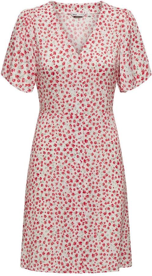 Only Regular fit mini-jurk van pure viscose model 'EVIDA' - Foto 5