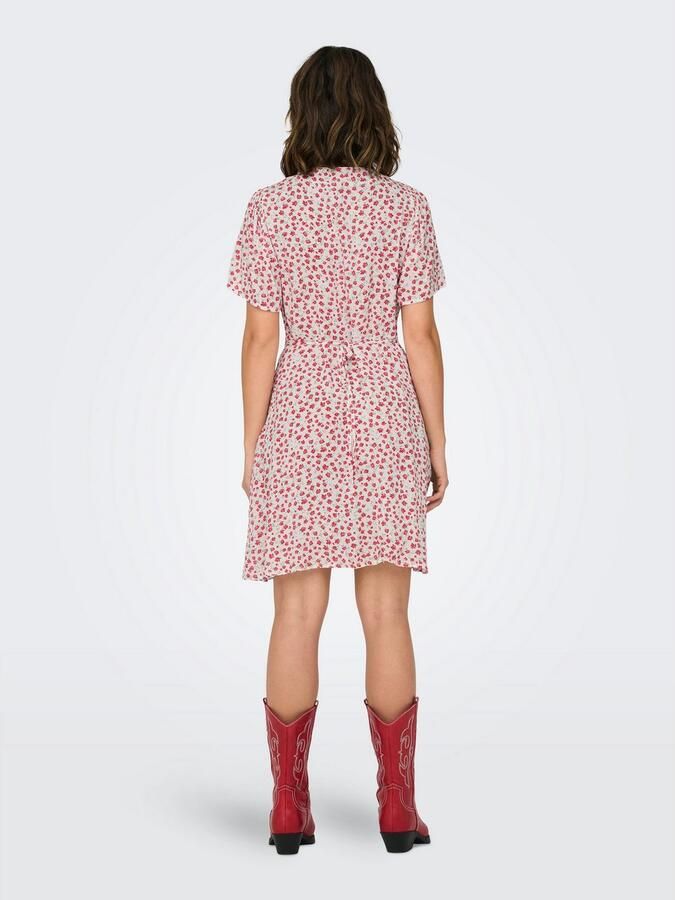 Only Regular fit mini-jurk van pure viscose model 'EVIDA' - Foto 4