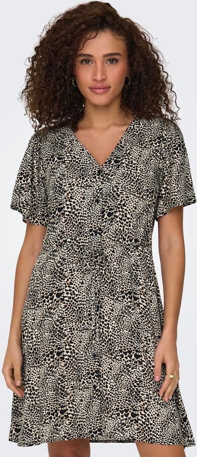 Only Regular fit mini-jurk van pure viscose model 'EVIDA' - Foto 9