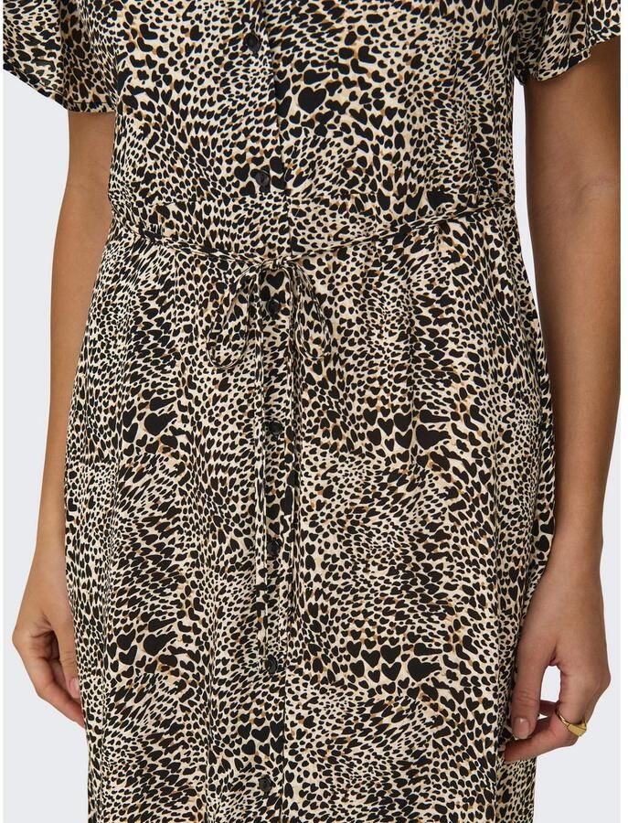 Only Regular fit mini-jurk van pure viscose model 'EVIDA' - Foto 2