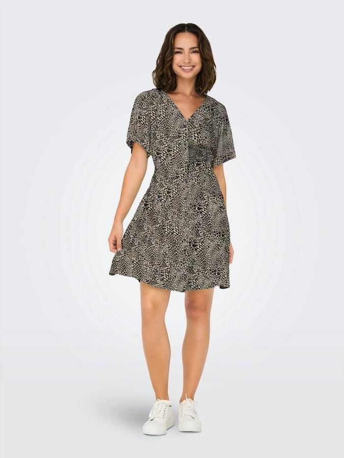 Only Regular fit mini-jurk van pure viscose model 'EVIDA' - Foto 6