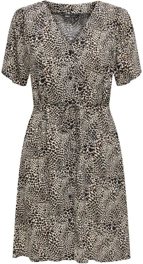 Only Regular fit mini-jurk van pure viscose model 'EVIDA' - Foto 8