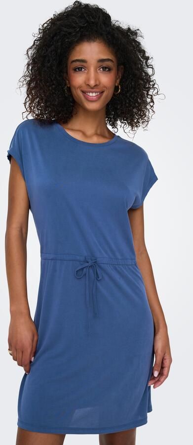 Only Getailleerde knielange jurk van viscosemix model 'HANNAH' - Foto 5