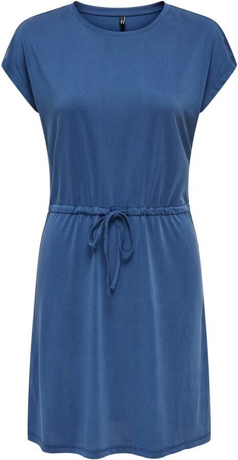 Only Getailleerde knielange jurk van viscosemix model 'HANNAH' - Foto 4