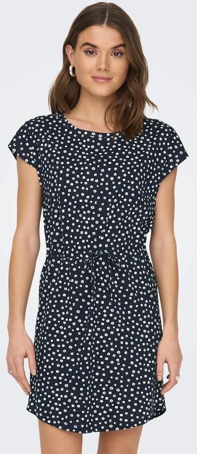 ONLY jurk ONLMAY met stippen donkerblauw wit - Foto 5