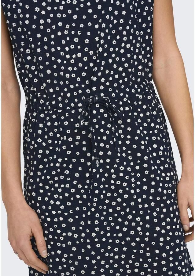 ONLY jurk ONLMAY met stippen donkerblauw wit