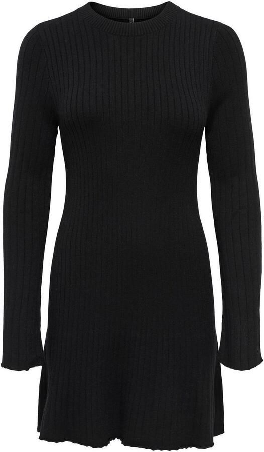 Only Uitlopende gebreide jurk van viscosemix model 'MICHELLA' - Foto 4