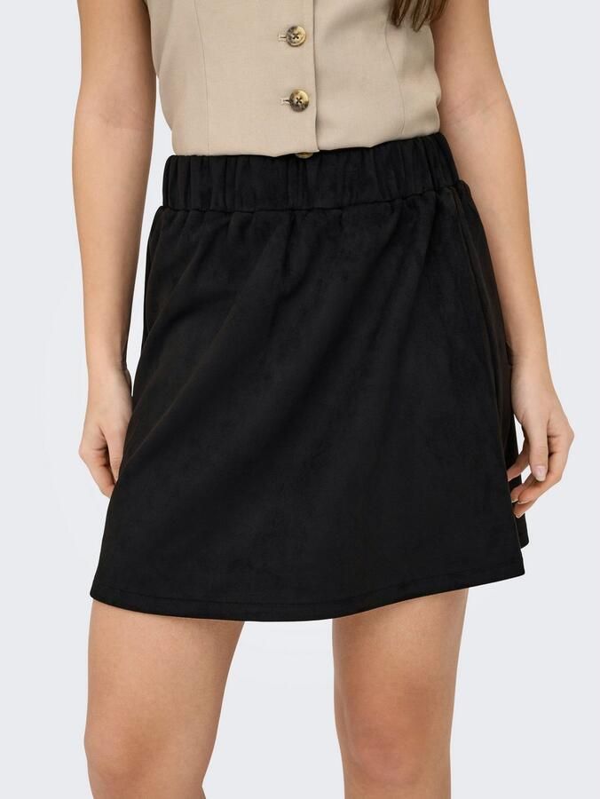 Only Minirok ONLRITA FAUX SUEDE SKATER SKIRT OTW ZL - Foto 2