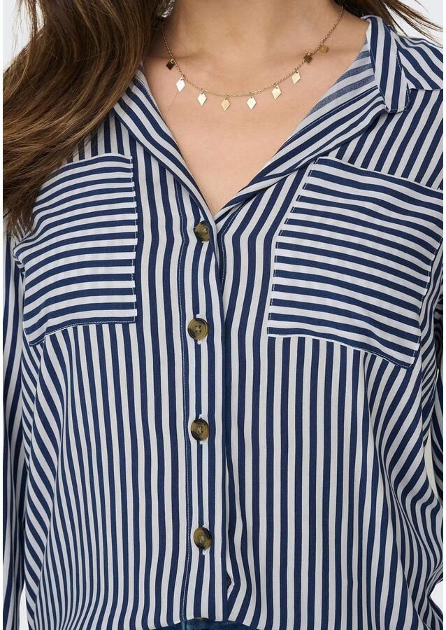 Only Blouse van viscose met verlengd rugpand model 'YASMIN' - Foto 2