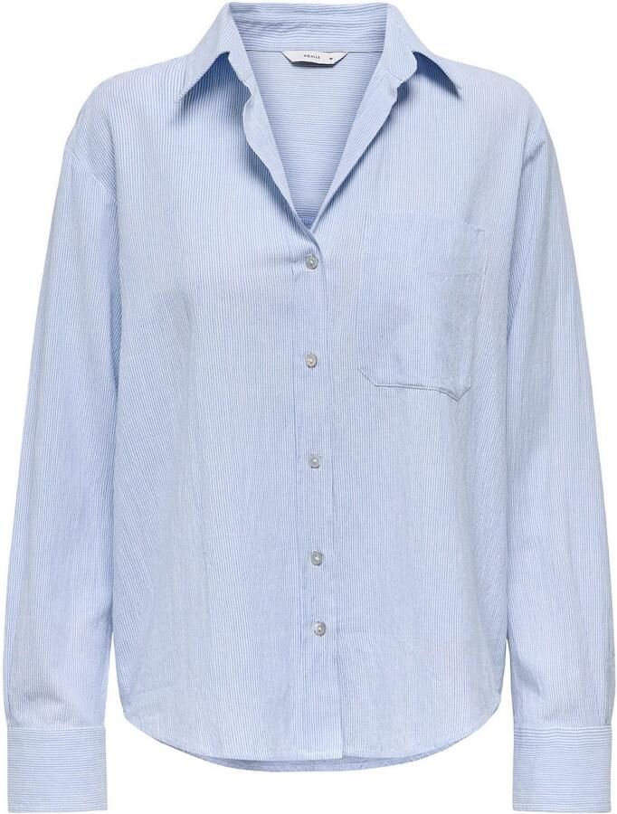 Only Overhemdblouse ONLALINA LIFE L S STRIPE SHIRT WVN - Foto 2