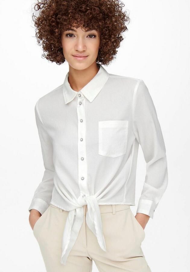Only Overhemdblouse ONLLECEY LS KNOT SHIRT NOOS WVN - Foto 7
