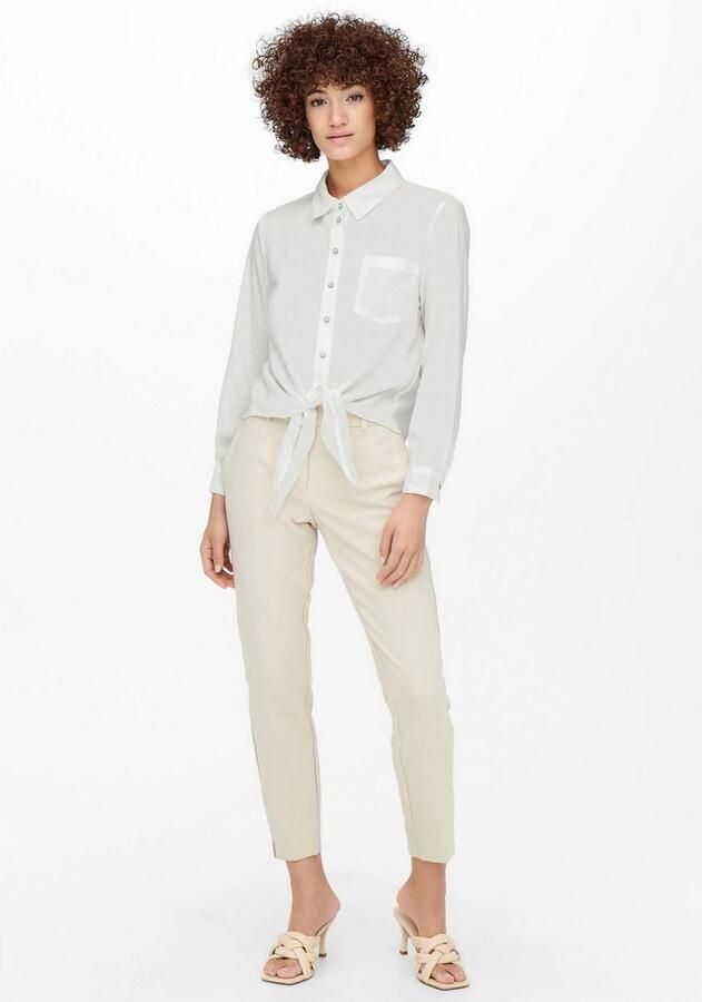 Only Overhemdblouse ONLLECEY LS KNOT SHIRT NOOS WVN - Foto 5