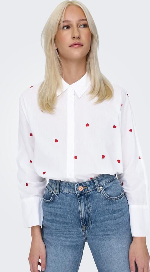 Only Overhemdblouse ONLNEW LINA GRACE LS EMB SHIRT NOOS WVN - Foto 8