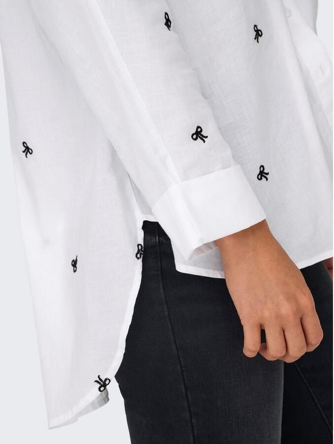 Only Loose fit overhemdblouse van puur katoen model 'NEW LINA GRACE' - Foto 2