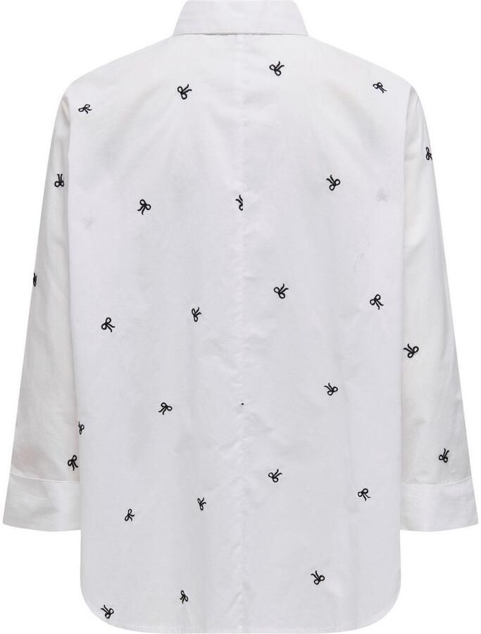 Only Loose fit overhemdblouse van puur katoen model 'NEW LINA GRACE'