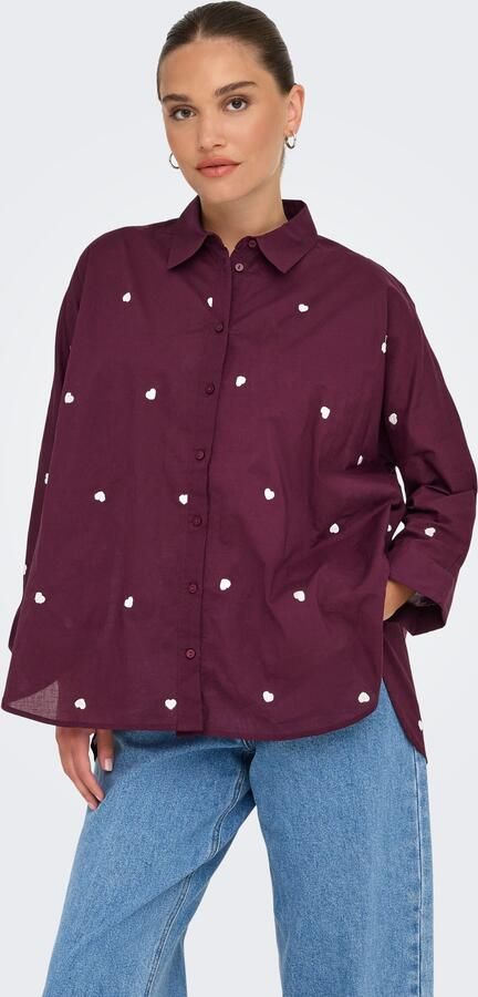 Only Overhemdblouse ONLNEW LINA GRACE LS EMB SHIRT NOOS WVN - Foto 7